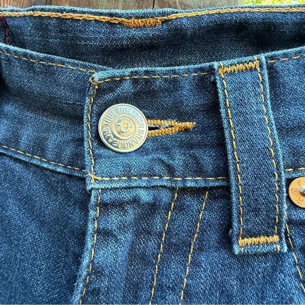 True Religion Straight Flap Red Orange Men’s Jeans 30 x 33